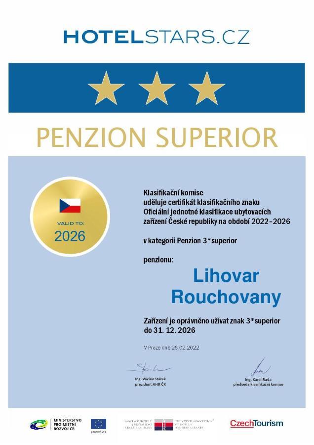 Penzion Lihovar *** Rouchovany Ngoại thất bức ảnh